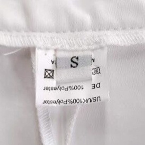 White‎ Athletic Pants with Knee Pads Women's Size S Polyester Sportswear - Picture 4 of 12